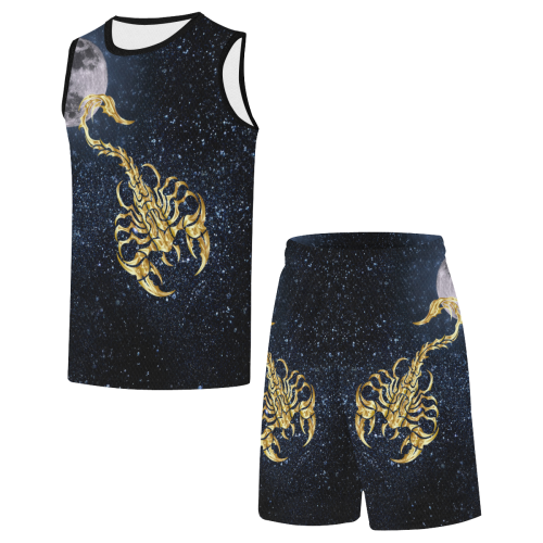 Scorpio and Moon All Over Print Basketball Uniform