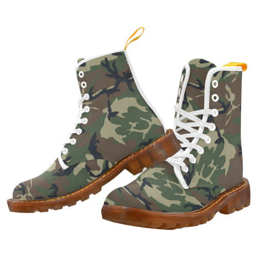 CAMOUFLAGE-WOODLAND 4 Martin Boots For Women Model 1203H