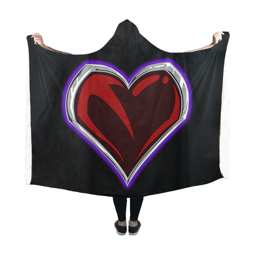 Heart High Res"Sacred" Logo Hooded Blanket Type 1 60 x 50 Hooded Blanket 60''x50''