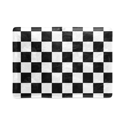 Black White Checkers Custom NoteBook A5