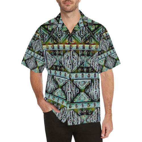 African Pattern Hawaiian Shirt (Model T58)