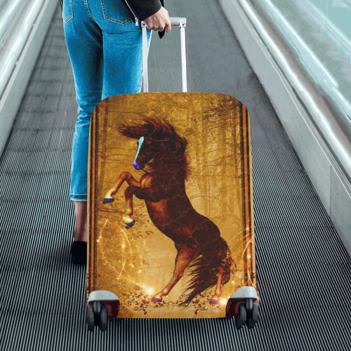 Awesome horse, vintage background Luggage Cover/Large 26"-28"