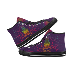 Hamsa Colorful Mandala Vancouver H Women's Canvas Shoes (1013-1)