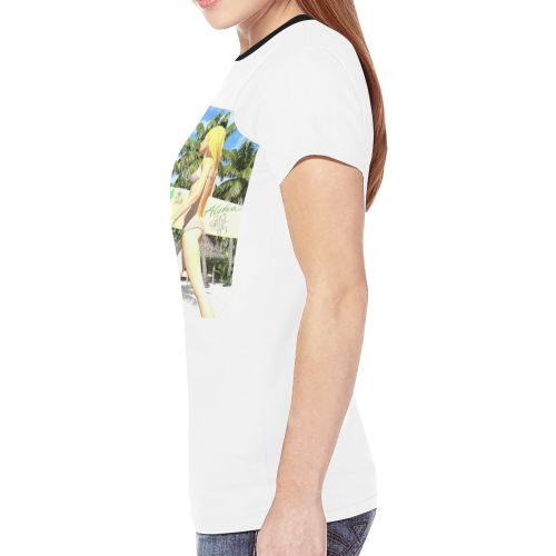 Aloha 1 New All Over Print T-shirt for Women (Model T45)