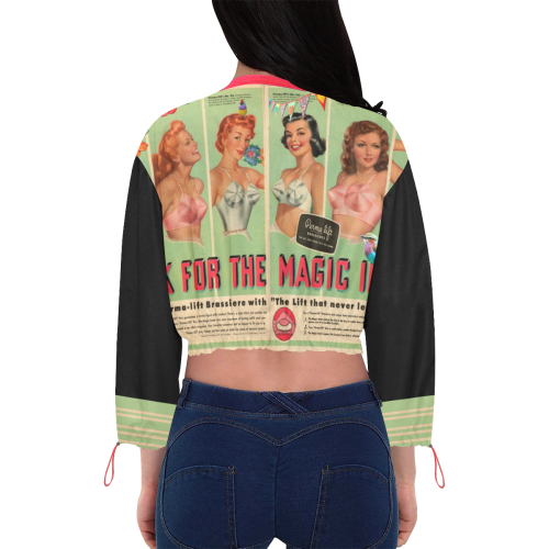 Magic Cropped Chiffon Jacket for Women (Model H30)