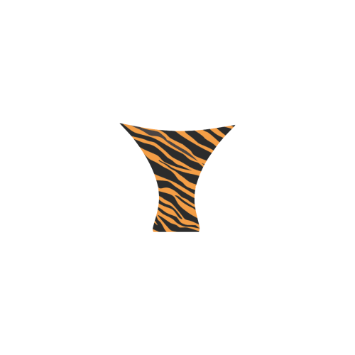 Orange Zebra Stripes Custom Bikini Swimsuit (Model S01)