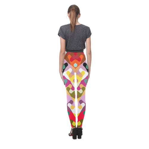 Colorful shapes Cassandra Women's Leggings (Model L01)