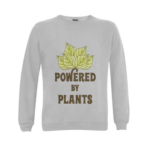 Powered by Plants (vegan) Gildan Crewneck Sweatshirt(NEW) (Model H01)