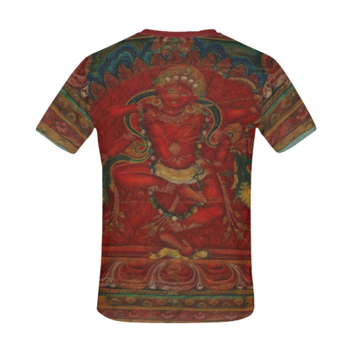 Kurukulla From Tibetan Buddhism All Over Print T-Shirt for Men/Large Size (USA Size) Model T40)