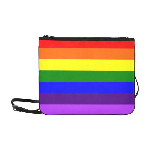Rainbow Flag (Gay Pride - LGBTQIA+) Slim Clutch Bag (Model 1668)