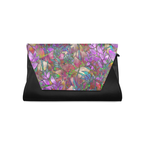 Floral Abstract Stained Glass G175 Clutch Bag (Model 1630)