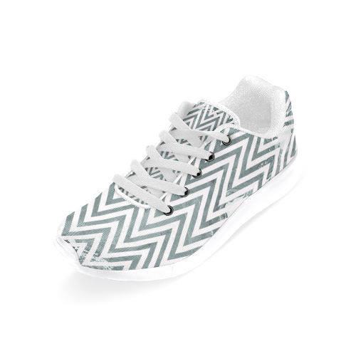 Design shoes zig-zag Elements with white Women’s Running Shoes (Model 020)