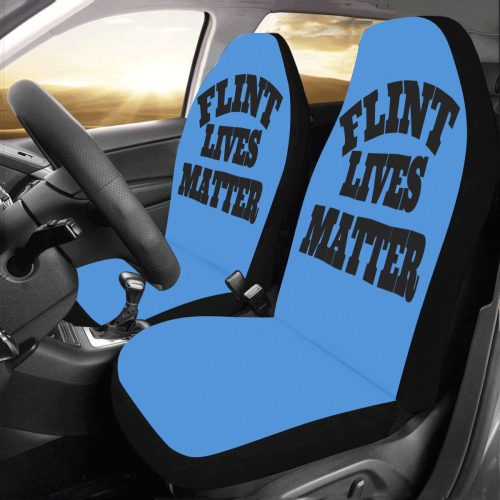 Blue Flint Lives Matter Car Seat Covers (Set of 2)