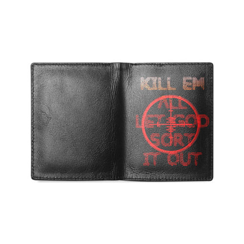 Kill em all Men's Leather Wallet (Model 1612)