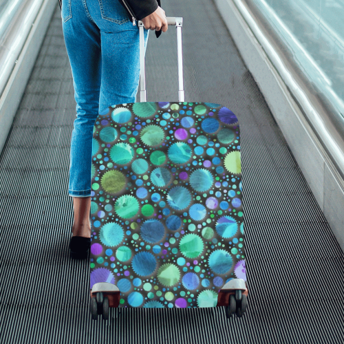lovely shapes 2C by JamColors Luggage Cover/Medium 22"-25"