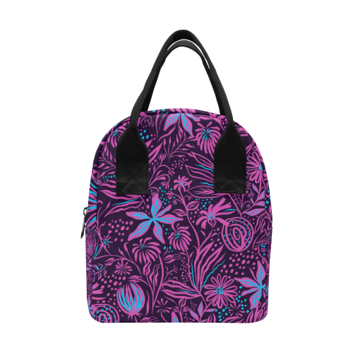 Pink Flower Dream Zipper Lunch Bag (Model 1689)