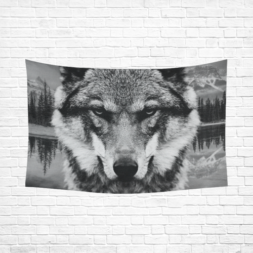Wolf Animal Nature Cotton Linen Wall Tapestry 90"x 60"