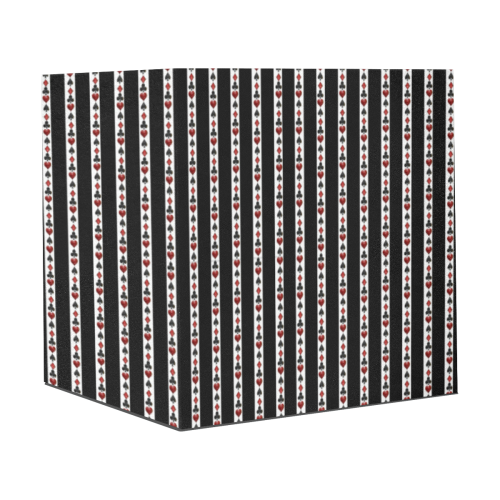 Las Vegas Playing Card Symbols Stripes Gift Wrapping Paper 58"x 23" (1 Roll)