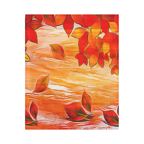 Red Leaves Duvet Cover 86"x70" ( All-over-print)