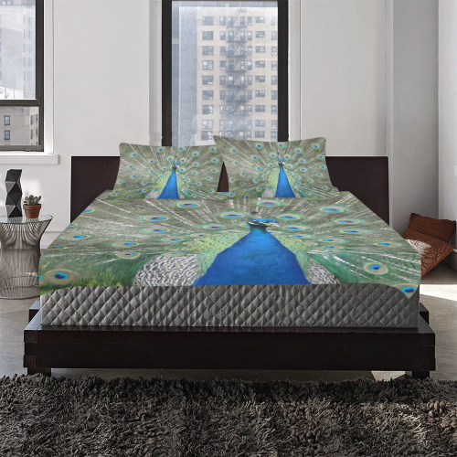 Peacock 3-Piece Bedding Set