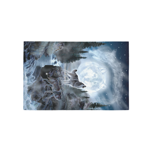 Spirit Of The Wolf Area Rug 5'x3'3''
