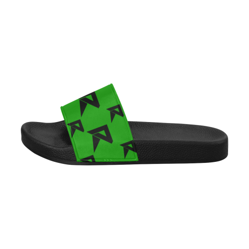 Men's Slide Sandals (Green) Men's Slide Sandals (Model 057)
