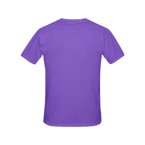 T-Shirt for Women(Purple and White) All Over Print T-Shirt for Women (USA Size) (Model T40)