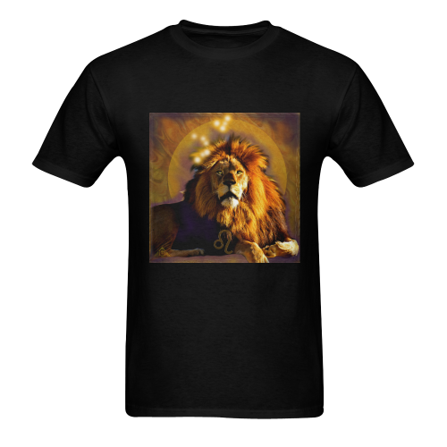 The Lowest of Low Leo the Lion Sunny Men's T- shirt (Model T06)