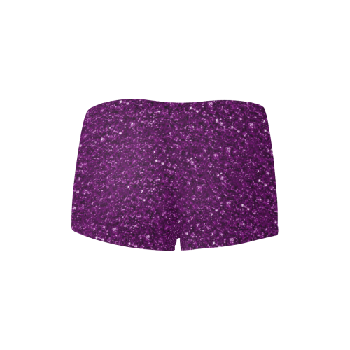 sparkling glitter plum Women's All Over Print Boyshort Panties (Model L31)