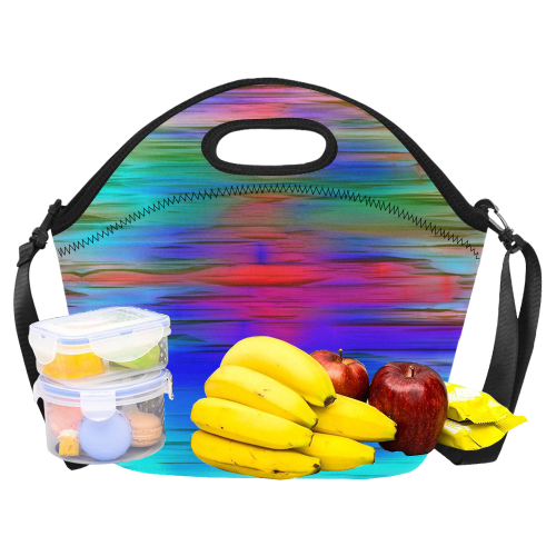 noisy gradient 1 by JamColors Neoprene Lunch Bag/Large (Model 1669)