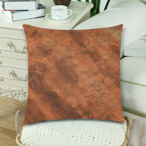 Mars Custom Zippered Pillow Cases 18"x 18" (Twin Sides) (Set of 2)