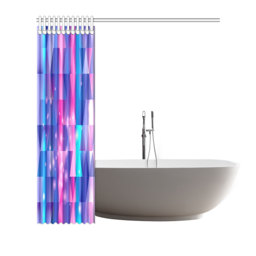Northern Lights in Triangle & Lights Shower Curtain 72"x72"