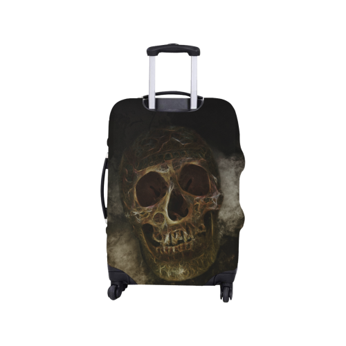 Mysterious  Golden Skull Luggage Cover/Small 18"-21"