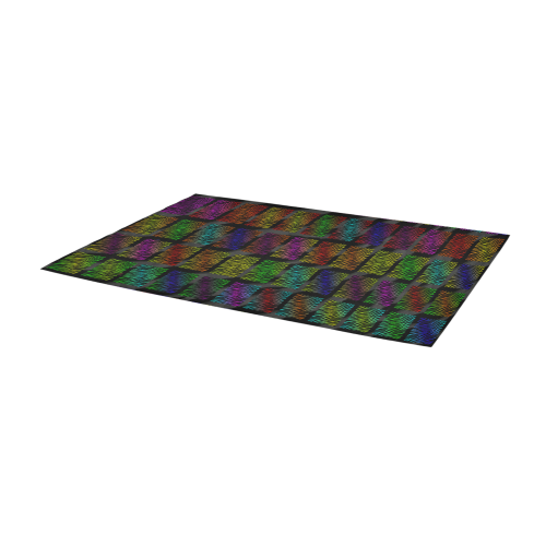 Ripped SpaceTime Stripes Collection Area Rug 9'6''x3'3''