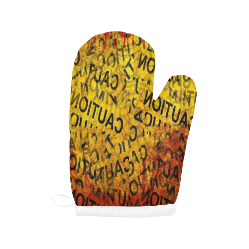 Danger by Nico Bielow Oven Mitt (Two Pieces)