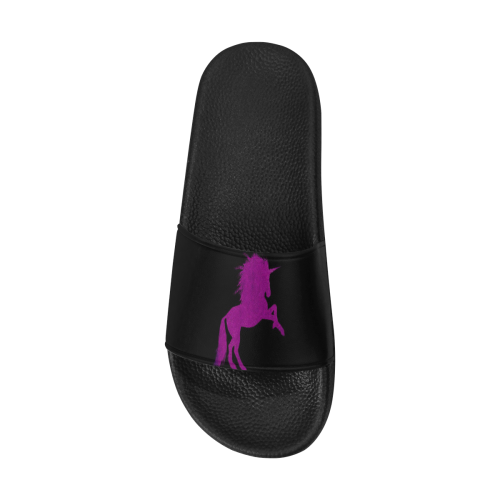 sparkling unicorn hot  pink by JamColors Women's Slide Sandals (Model 057)