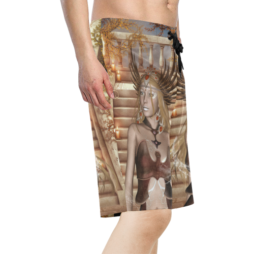 Beautiful fairy Men's All Over Print Board Shorts (Model L16)