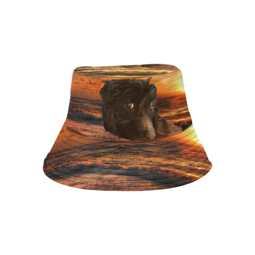 Dog and the Beach All Over Print Bucket Hat
