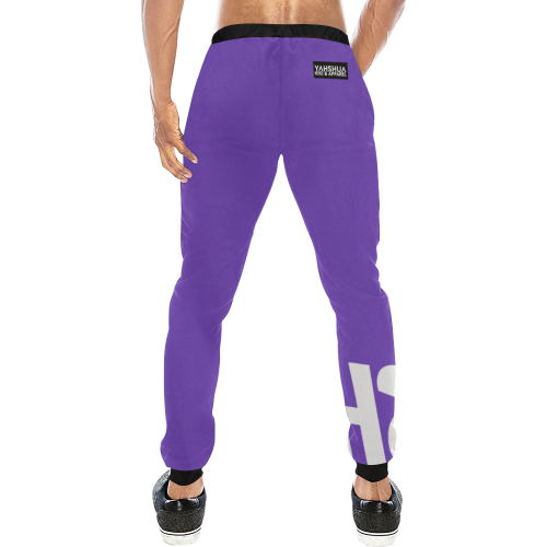 Purple Men's All Over Print Sweatpants (Model L11)