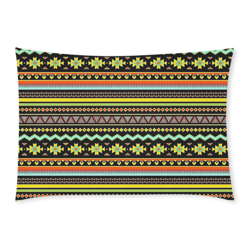 bright tribal Custom Rectangle Pillow Case 20x30 (One Side)
