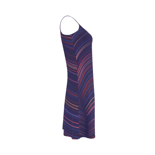 Purple flex lines alcestis slip dress Alcestis Slip Dress (Model D05)