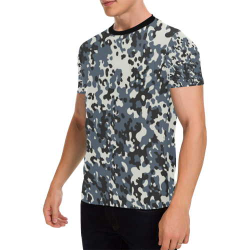 CAMOUFLAGE-POLICE 3 Men's All Over Print T-Shirt with Chest Pocket (Model T56)