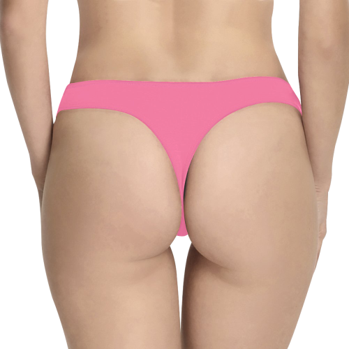 color French pink Women's All Over Print Thongs (Model L30)