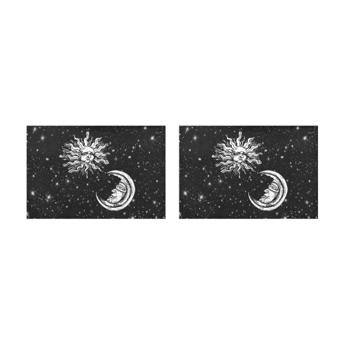 Mystic  Moon and Sun Placemat 12’’ x 18’’ (Set of 2)