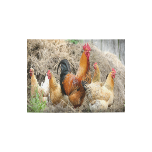 Farmside Roosters Photo Panel for Tabletop Display 8"x6"