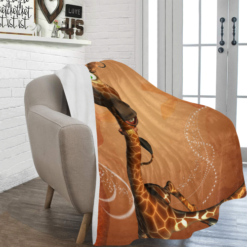 Funny, cute giraffe Ultra-Soft Micro Fleece Blanket 60"x80"