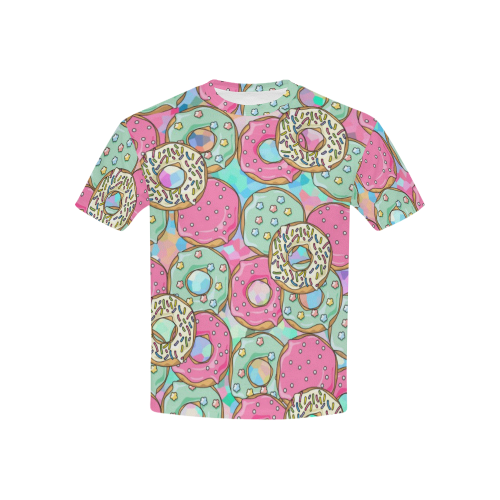 Doughnut (Donut) Pattern Kids' All Over Print T-shirt (USA Size) (Model T40)