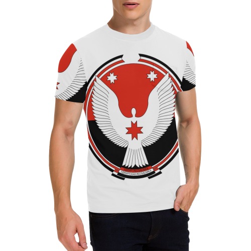 Coat of arms of the Udmurt Republic of Russia Men's All Over Print T-Shirt with Chest Pocket (Model T56)