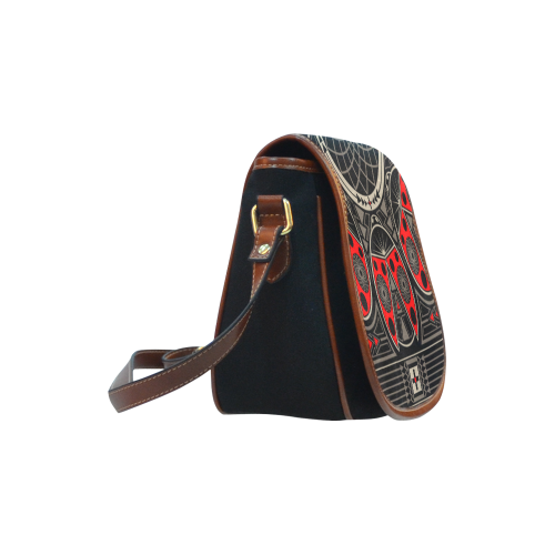 Make a wish Ladybug Saddle Bag/Small (Model 1649)(Flap Customization)