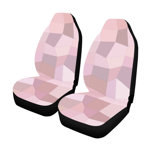 Pastel Pink Mosaic Car Seat Covers (Set of 2)